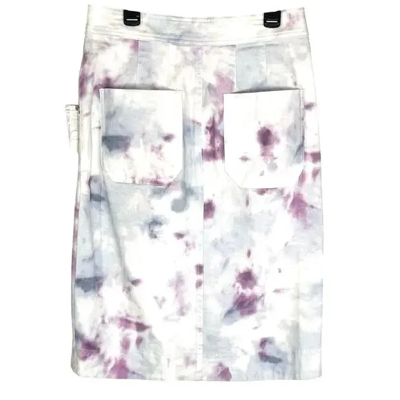 NWT ANTHROPOLOGIE Kimmie Tie Dye
Button front Wrap Tulip Skirt size 4 - Picture 5 of 6